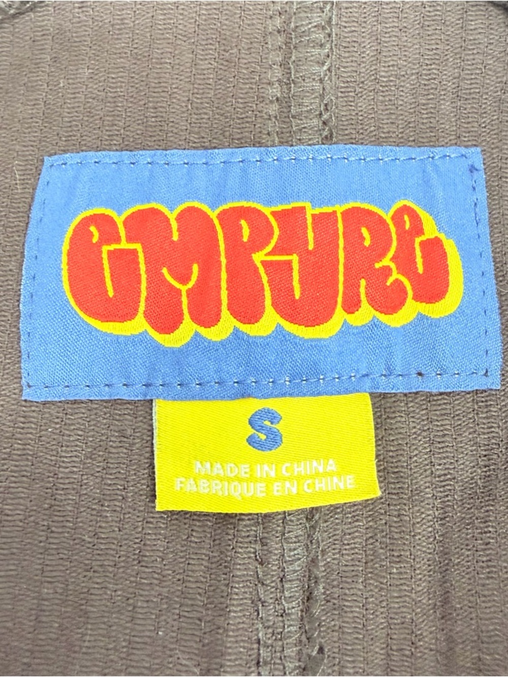 Empyre Men’s Size Small Loose Sk8 Brown Java Corduroy Overalls - Picture 11 of 12
